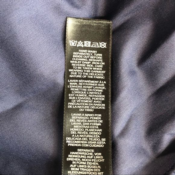 ASOS Navy Square Neck Embroidered Midi Dress NWT - Picture 12 of 14